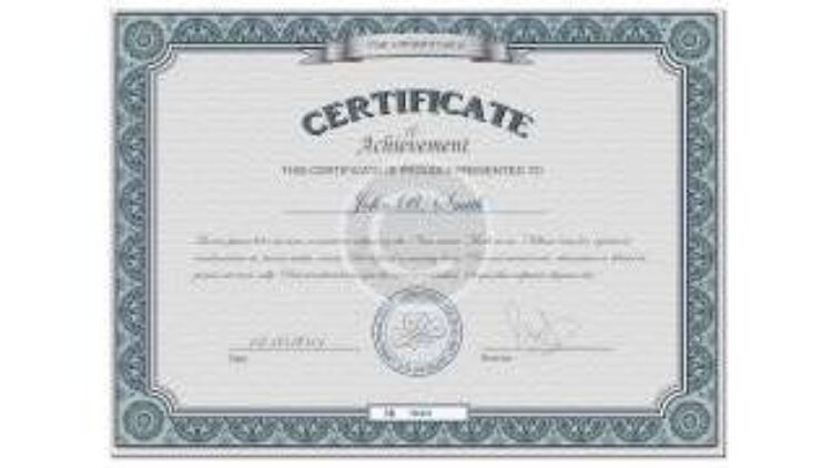 Doe’s Certificate